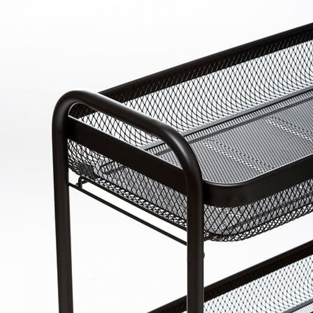 Storage trolley in metal, MAYAJ TROLLEY, 46,5 x 26,5 x H 79 cm, Black in the group Storage / Kitchen storage at SmartaSaker.se (40883)