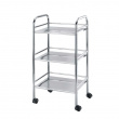 Storage trolley on wheels, EXCLUSIV HOUSHOLD WAGON, 41 x 32 x H 75 cm, Chrome Storage trolley on wheels, EXCLUSIV HOUSHOLD WAGON, 41 x 32 x H 75 cm, Chrome