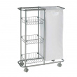 Storage trolley with bag, SLIM SAMMELWAGEN, 58 x 20 x H 80 cm, Silver Grey Storage trolley with bag, SLIM SAMMELWAGEN, 58 x 20 x H 80 cm, Silver Grey