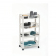 Storage trolley, 4 TIERS TROLLEY, 46,5 x 25,5 x H 79 cm