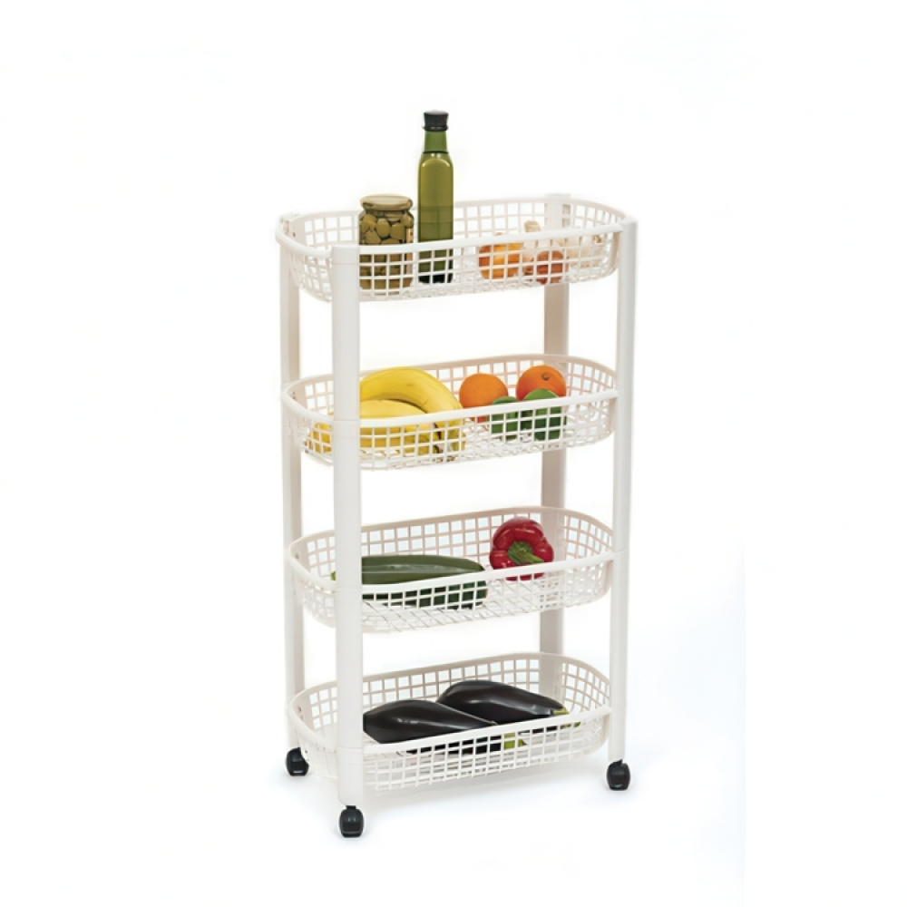 Storage trolley, 4 TIERS TROLLEY, 46,5 x 25,5 x H 79 cm in the group Storage / Bathroom storage at SmartaSaker.se (40886)