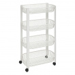 Storage trolley, 4 TIERS TROLLEY, 46,5 x 25,5 x H 79 cm