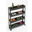 Storage trolley, 4 TIERS EXTEND TROLLEY, 37,5~60 x 15 x H 78,5 cm