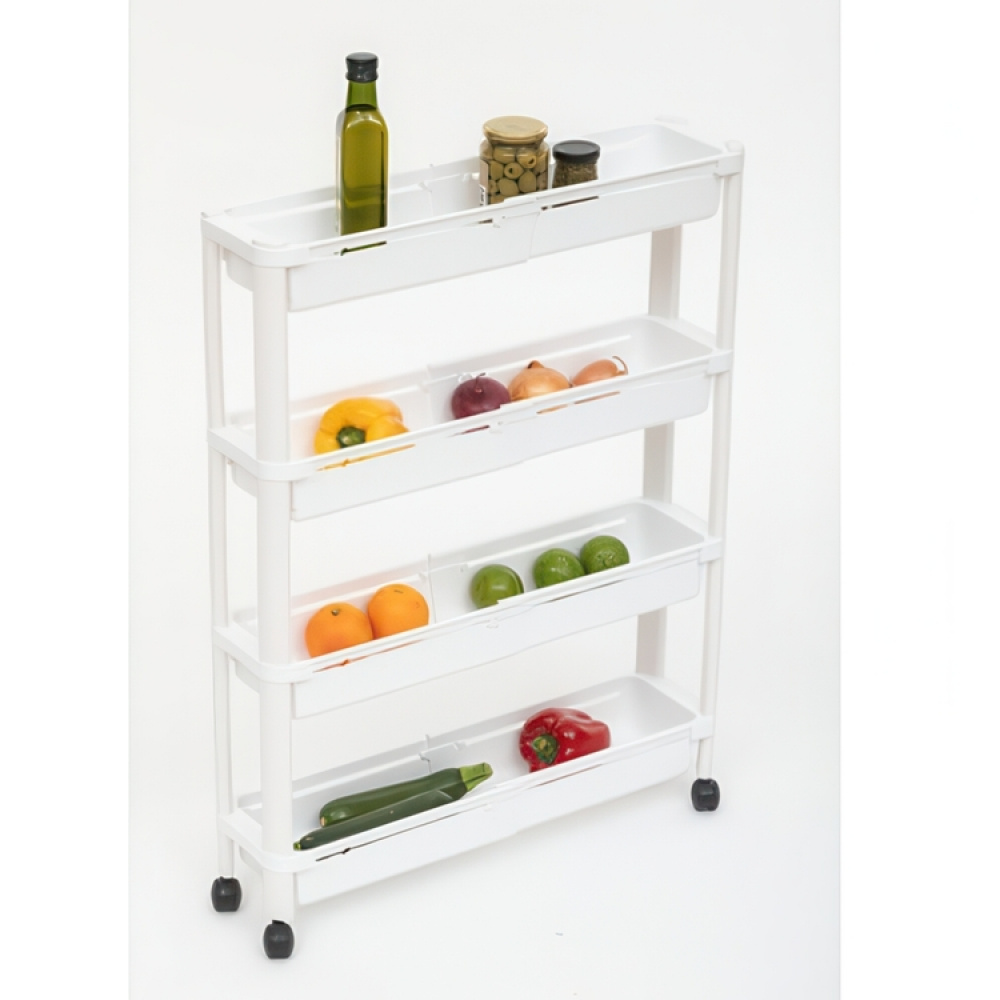 Storage trolley, 4 TIERS EXTEND TROLLEY, 37,5~60 x 15 x H 78,5 cm in the group Storage / Hallway storage at SmartaSaker.se (40887)