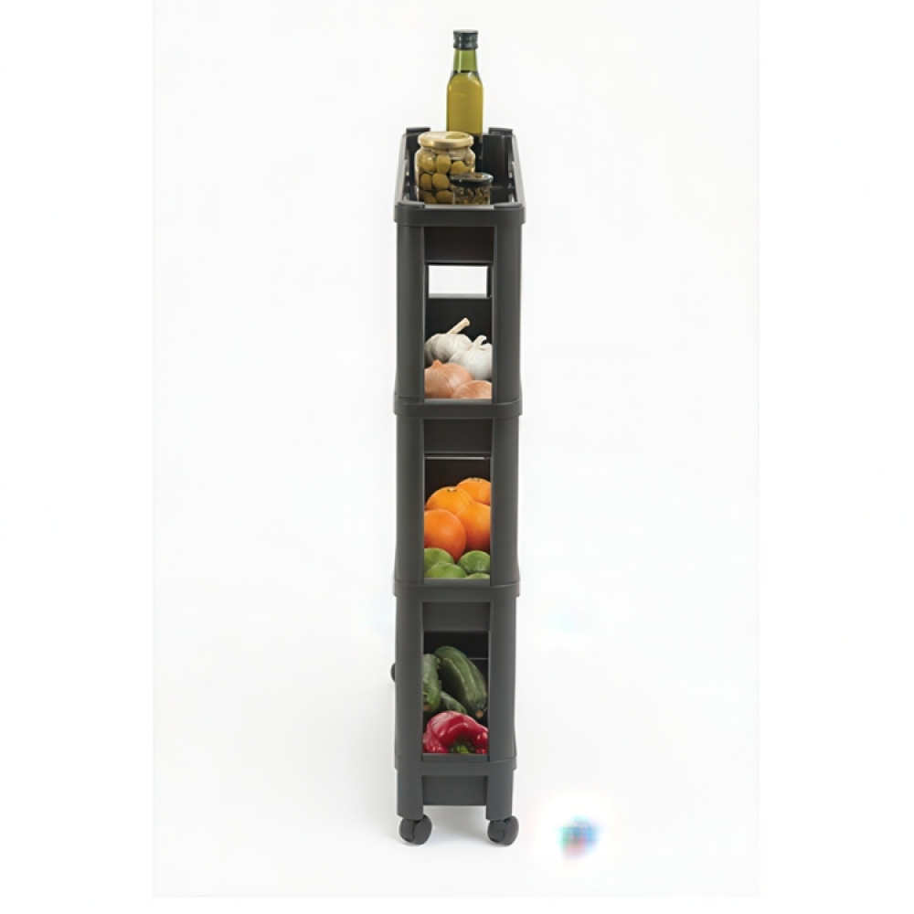 Storage trolley, 4 TIERS EXTEND TROLLEY, 37,5~60 x 15 x H 78,5 cm in the group Storage / Hallway storage at SmartaSaker.se (40887)