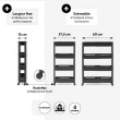 Storage trolley, 4 TIERS EXTEND TROLLEY, 37,5~60 x 15 x H 78,5 cm