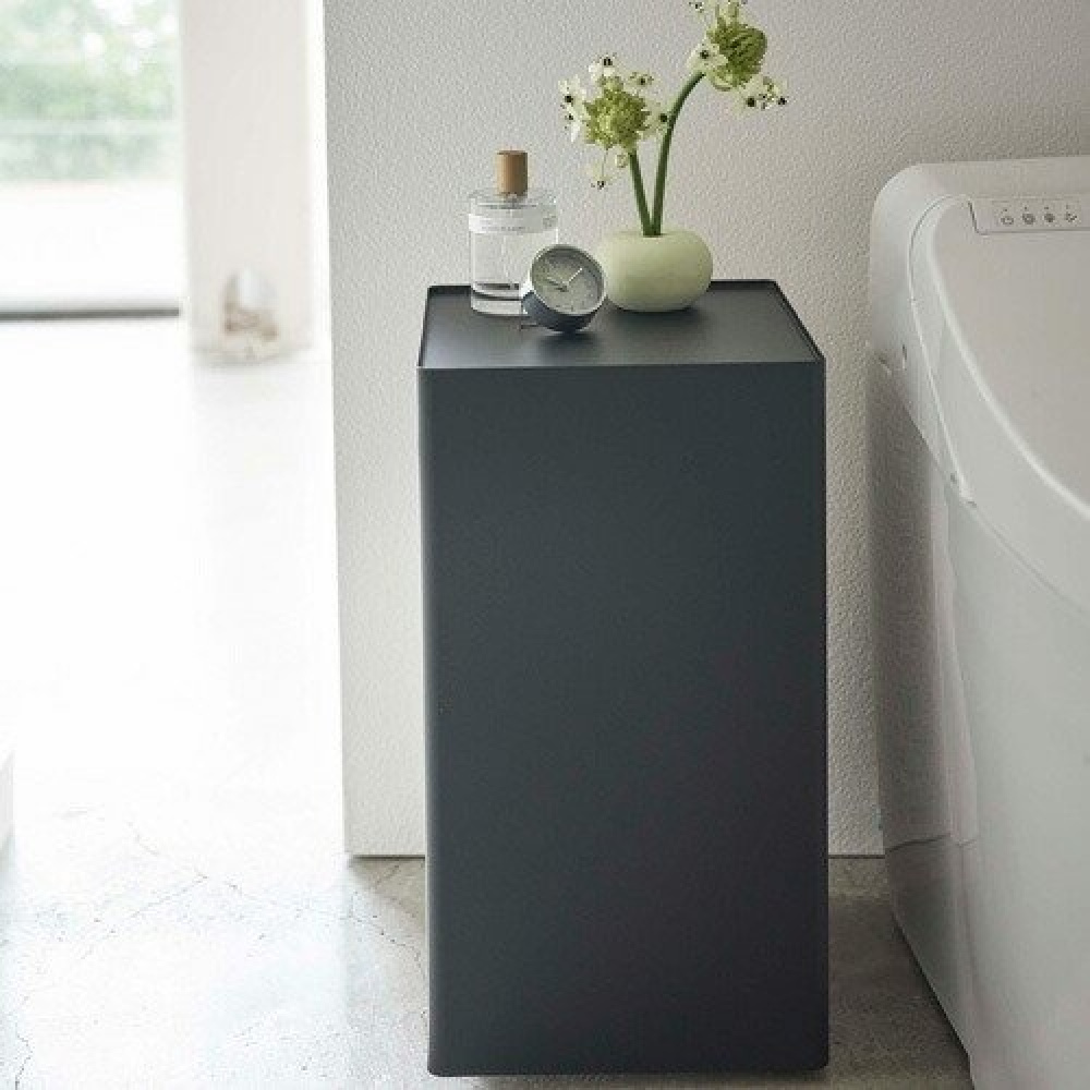 Storage trolley, TOWER ROLLING ORGANISER, 24 x 24 x H 44 cm, Black in the group Storage / Kitchen storage at SmartaSaker.se (40888)