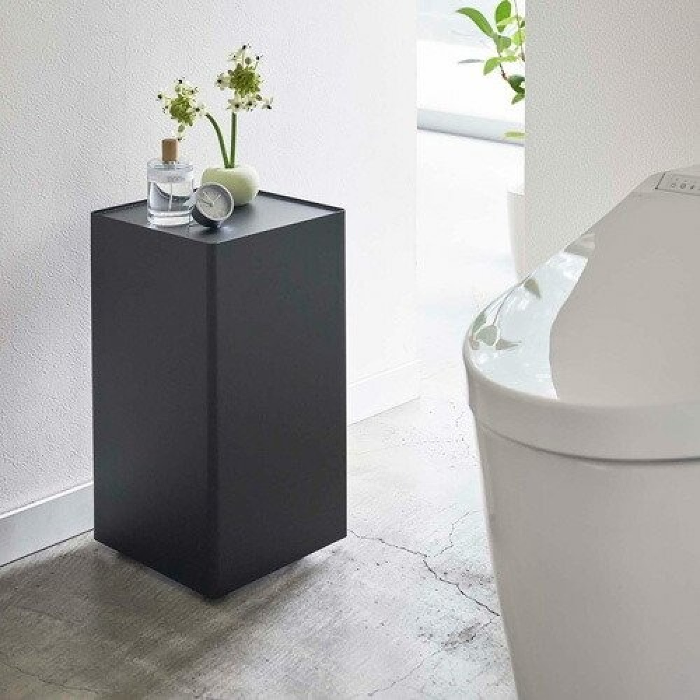 Storage trolley, TOWER ROLLING ORGANISER, 24 x 24 x H 44 cm, Black in the group Storage / Kitchen storage at SmartaSaker.se (40888)