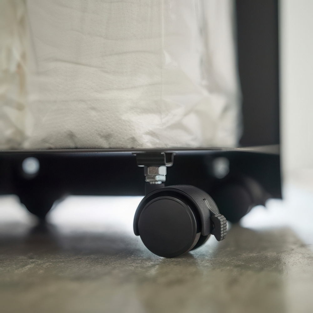 Storage trolley, TOWER ROLLING ORGANISER, 24 x 24 x H 44 cm, Black in the group Storage / Kitchen storage at SmartaSaker.se (40888)