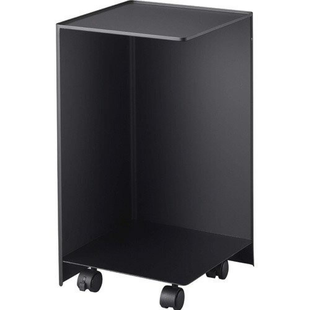 Storage trolley, TOWER ROLLING ORGANISER, 24 x 24 x H 44 cm, Black in the group Storage / Kitchen storage at SmartaSaker.se (40888)