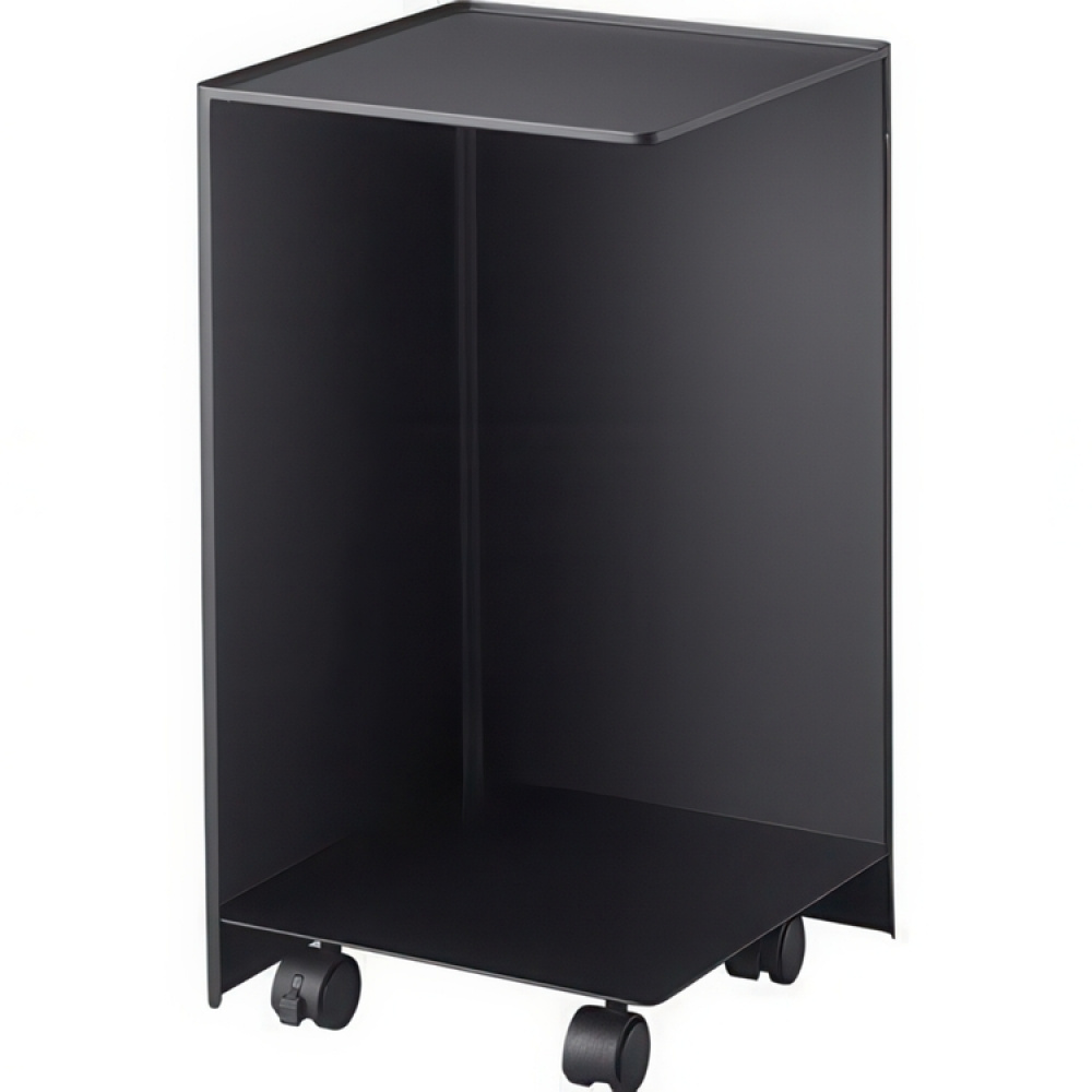 Storage trolley, TOWER ROLLING ORGANISER, 24 x 24 x H 44 cm, Black in the group Storage / Kitchen storage at SmartaSaker.se (40888)