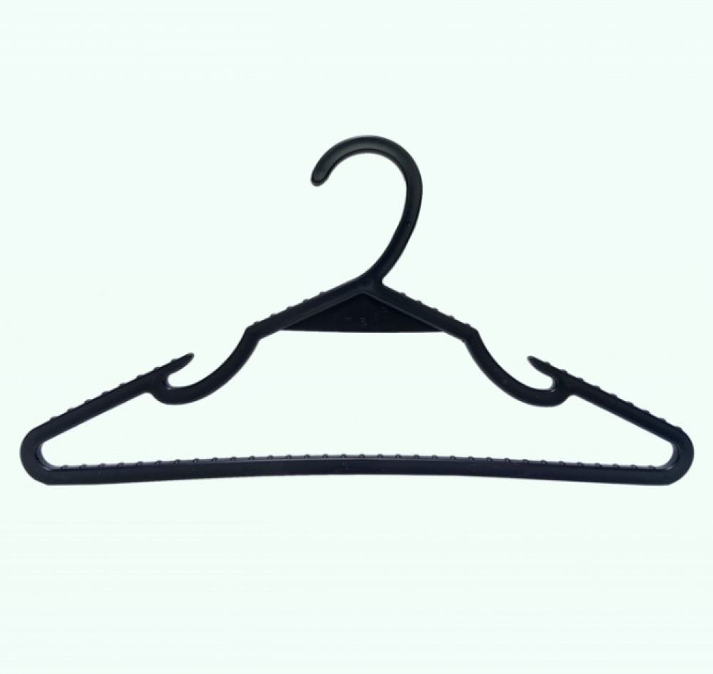 Hangers , from recycled plastic, Set of 10, (r e ) ˣ OCEAN HANGERS, 42 cm, Black in the group Storage / Wardrobe storage / Hangers and hooks at SmartaSaker.se (40897)