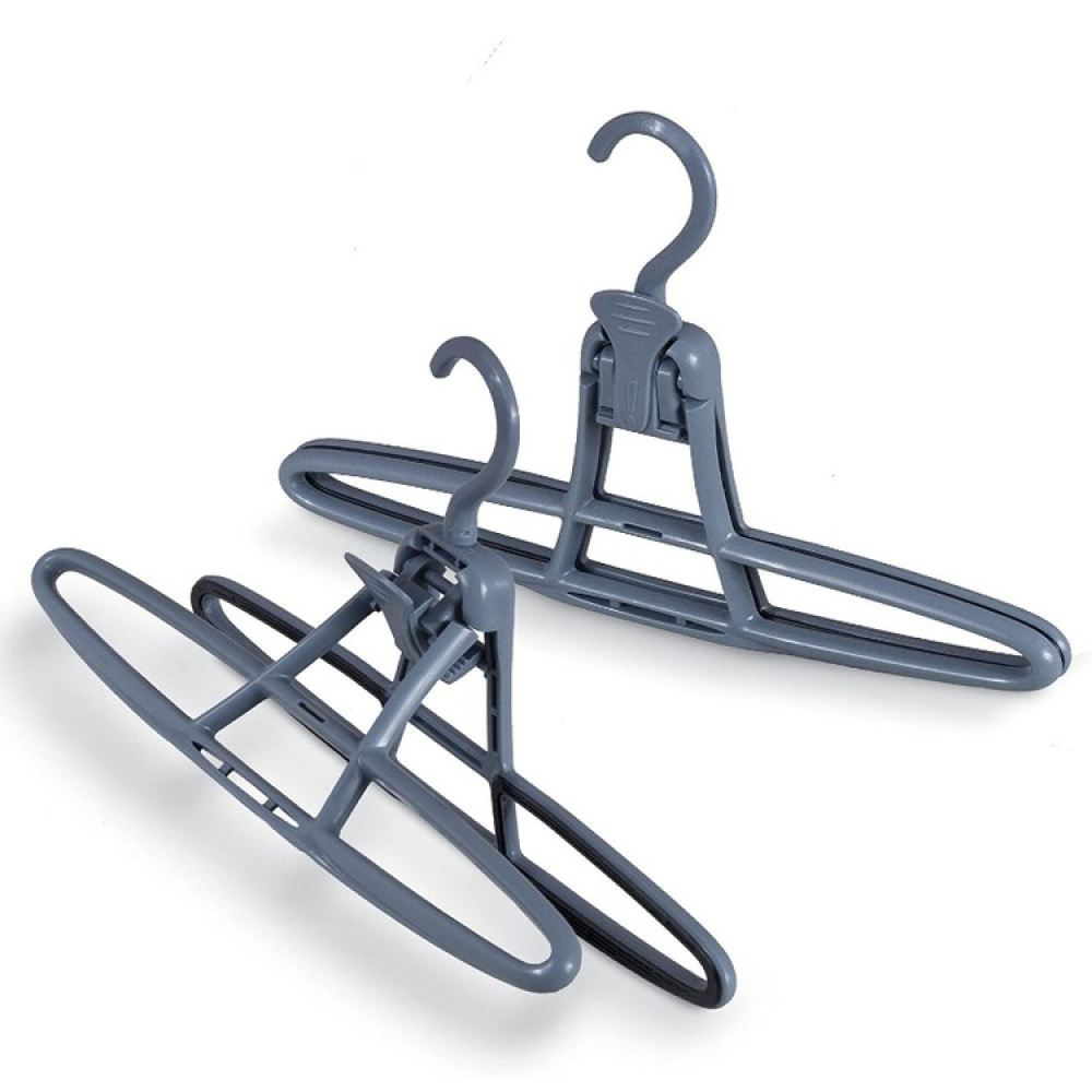 Hangers for pants, set of 2, ANTI-SLIP & SWIVEL HOOK, Grey in the group Storage / Wardrobe storage / Hangers and hooks at SmartaSaker.se (40901)