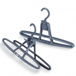 Hangers for pants, set of 2, ANTI-SLIP & SWIVEL HOOK, Grey Hangers for pants, set of 2, ANTI-SLIP & SWIVEL HOOK, Grey