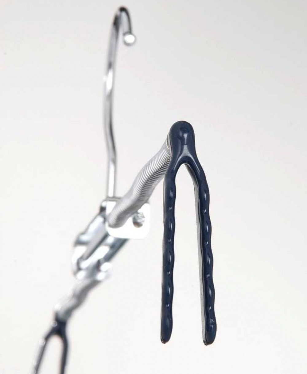 Hangers for Trousers, Set of 2, BLUE STRETCHER, Silver / Blue in the group Storage / Wardrobe storage at SmartaSaker.se (40902)