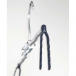 Hangers for Trousers, Set of 2, BLUE STRETCHER, Silver / Blue Hangers for Trousers, Set of 2, BLUE STRETCHER, Silver / Blue
