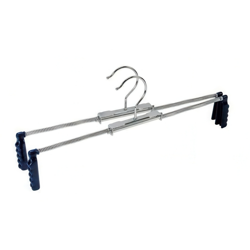 Hangers for Trousers, Set of 2, BLUE STRETCHER, Silver / Blue in the group Storage at SmartaSaker.se (40902)