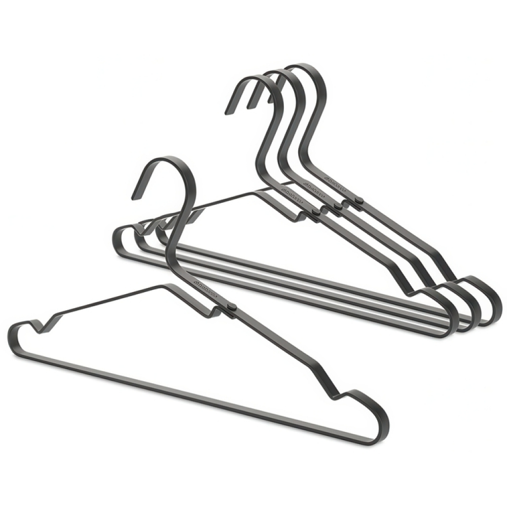 Aluminium Hangers, Set of 4, BRABANTIA NO STRETCH, 42 cm in the group Storage / Wardrobe storage / Hangers and hooks at SmartaSaker.se (40905)