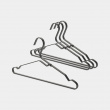 Aluminium Hangers, Set of 4, BRABANTIA NO STRETCH, 42 cm