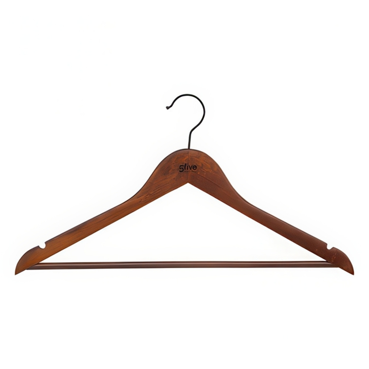 Hangers in Wood, Set of 2, THE ORGINAL, 45 cm, Brown in the group Storage / Wardrobe storage / Hangers and hooks at SmartaSaker.se (40908)
