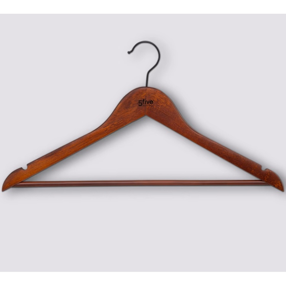Hangers in Wood, Set of 2, THE ORGINAL, 45 cm, Brown in the group Storage / Wardrobe storage / Hangers and hooks at SmartaSaker.se (40908)