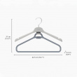 Two-part hanger for long garments