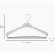 Hangers, Set of 2, ORDERLY SUIT HANGERS, Joseph Joseph, 42 cm, Ecru Hangers, Set of 2, ORDERLY SUIT HANGERS, Joseph Joseph, 42 cm, Ecru