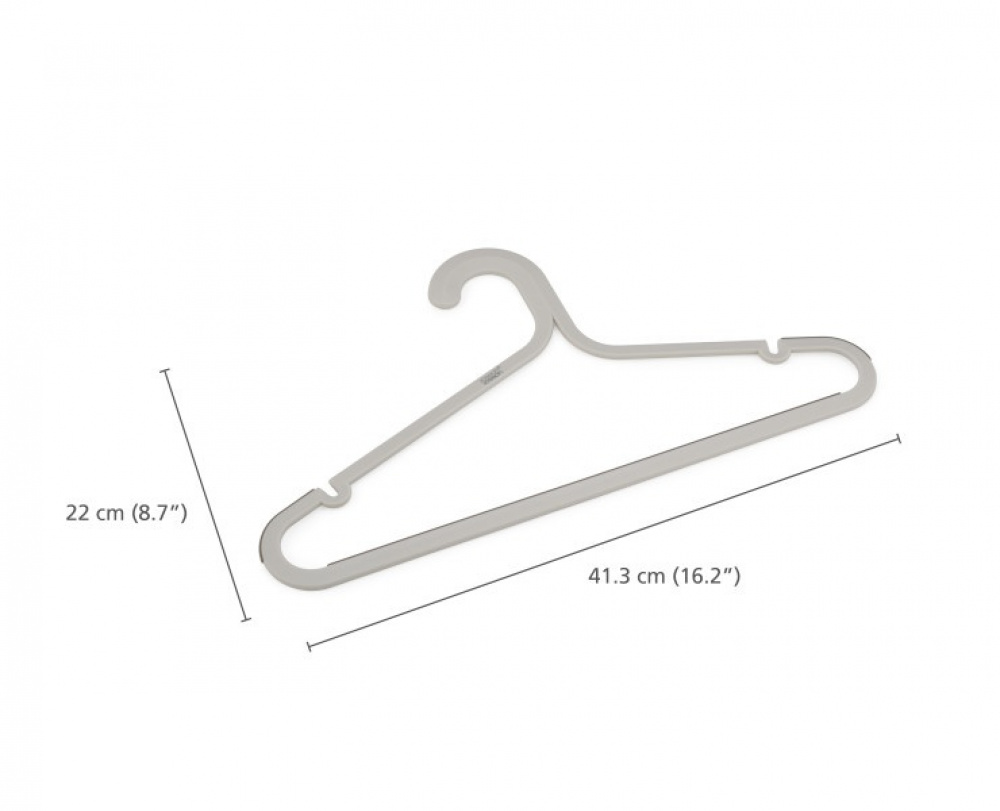 Hangers, Anti slip, Set of 5, ORDERLY ANTI-TANGLE, Joseph Joseph, 41,5 cm, Ecru in the group Storage / Wardrobe storage / Hangers and hooks at SmartaSaker.se (40916)