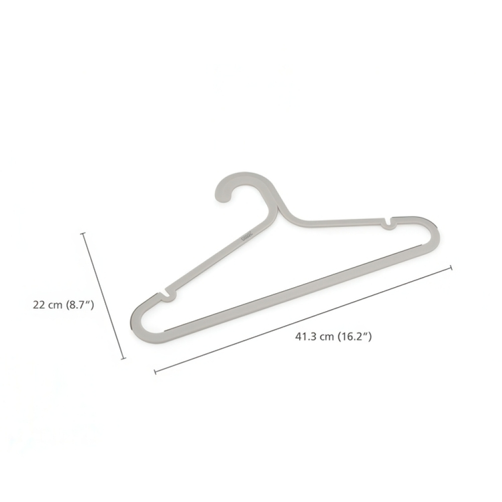Hangers, Anti slip, Set of 5, ORDERLY ANTI-TANGLE, Joseph Joseph, 41,5 cm, Ecru in the group Storage / Wardrobe storage at SmartaSaker.se (40916)