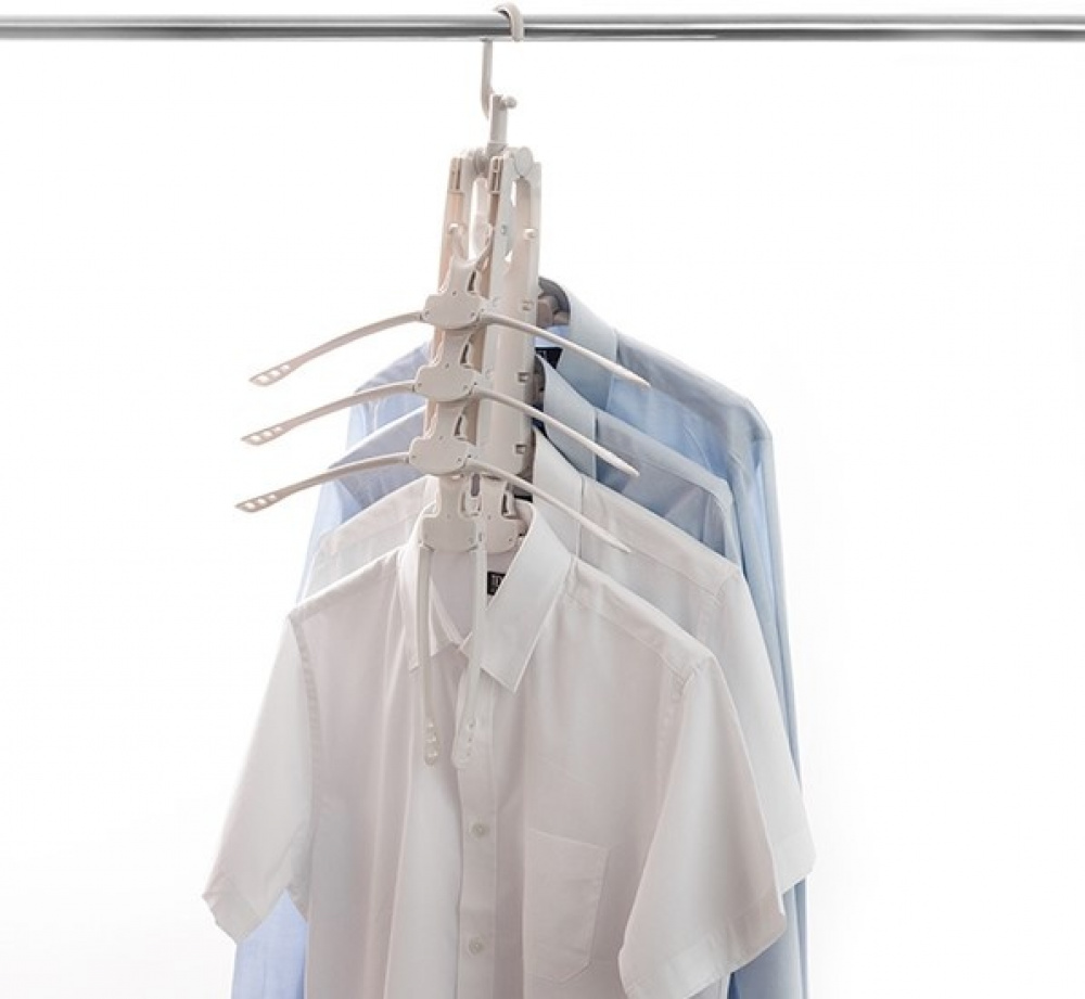 Hangers HANG IT 8-in-1 HANGER, Grey in the group Storage / Wardrobe storage / Hangers and hooks at SmartaSaker.se (40917)