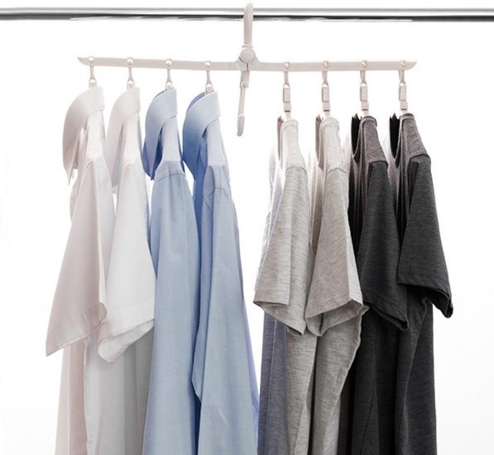 Hangers HANG IT 8-in-1 HANGER, Grey in the group Storage / Wardrobe storage / Hangers and hooks at SmartaSaker.se (40917)