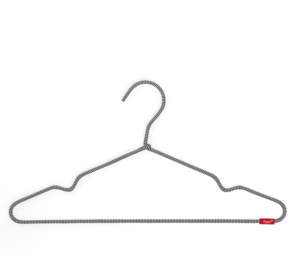 Space saving hangers, Set of 6, PERCHAS ANTI SLIP, 40 cm, Black / Grey in the group Storage / Wardrobe storage / Hangers and hooks at SmartaSaker.se (40920)