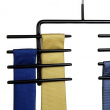 Hangers for 16 ties, MAWA KRAWATTENHALTER, 25cm, Non-Slip, Black Hangers for 16 ties, MAWA KRAWATTENHALTER, 25cm, Non-Slip, Black