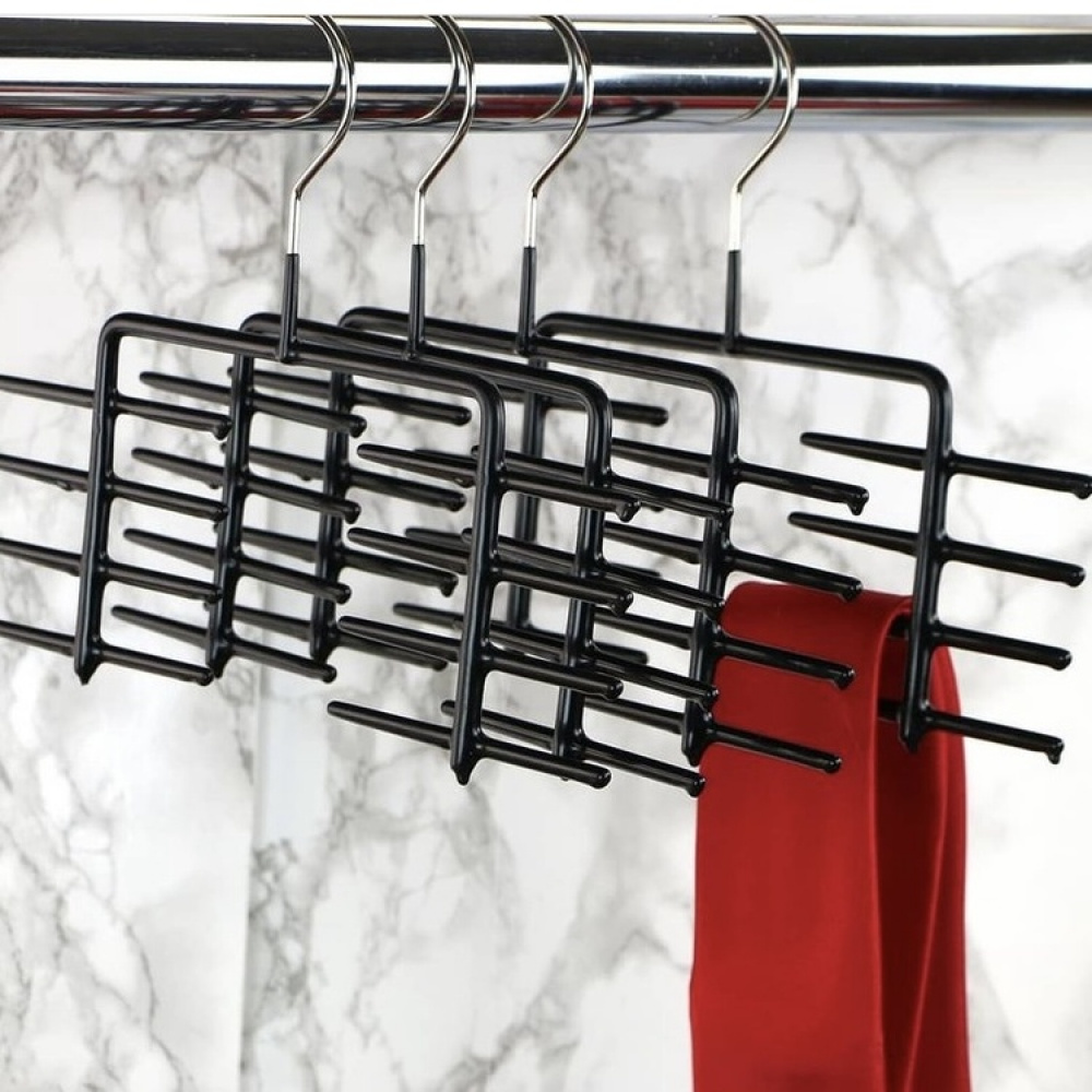 Hangers for 16 ties, MAWA KRAWATTENHALTER, 25cm, Non-Slip, Black in the group Storage / Wardrobe storage / Hangers and hooks at SmartaSaker.se (40922)