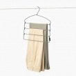 Hanger for pants, 4 Tier, SPACE-SAVER, 41,5 x H 42,5 cm, Black / White Hanger for pants, 4 Tier, SPACE-SAVER, 41,5 x H 42,5 cm, Black / White