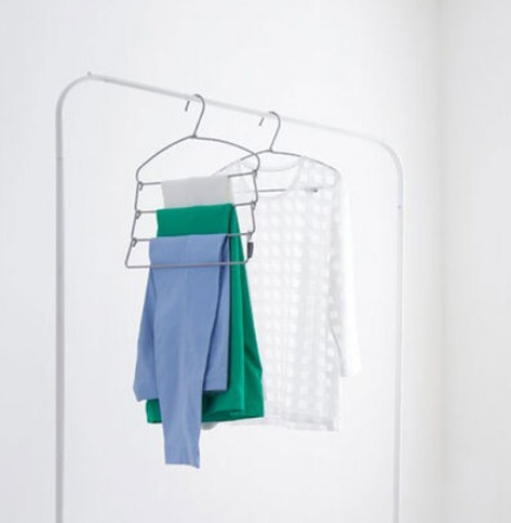 Hanger for pants, 4 Tier, SPACE-SAVER, 41,5 x H 42,5 cm, Black / White in the group Storage / Wardrobe storage / Hangers and hooks at SmartaSaker.se (40926)