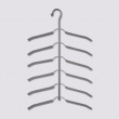 Hanger for 6 Shirts, SOFT CASCADE, 37 cm, Silver / Grey Hanger for 6 Shirts, SOFT CASCADE, 37 cm, Silver / Grey
