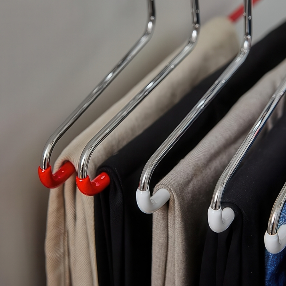 Hanger for Trousers, Anti-Slip, MAWA HOSENBÜGEL, 35 cm, Red / Silver in the group Storage / Wardrobe storage / Hangers and hooks at SmartaSaker.se (40934)