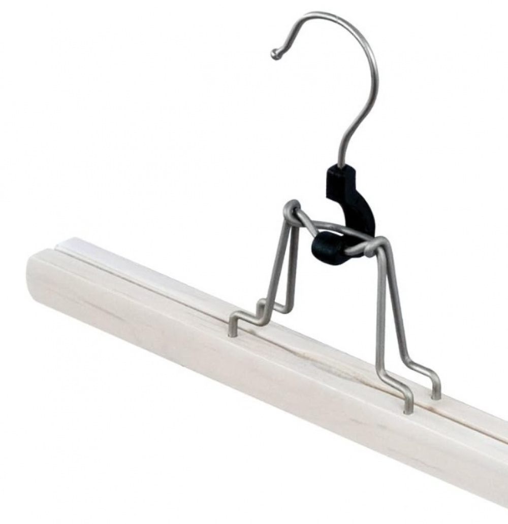 Clamping Hanger, wood, LIVING, 28 cm White in the group Storage / Wardrobe storage / Hangers and hooks at SmartaSaker.se (40938)
