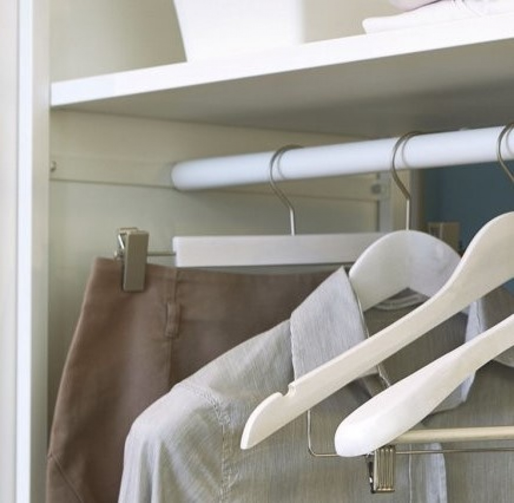 Hanger for skirts, Wood, LIVING, 30 x 1,5 cm, White wash in the group Storage / Wardrobe storage / Hangers and hooks at SmartaSaker.se (40945)