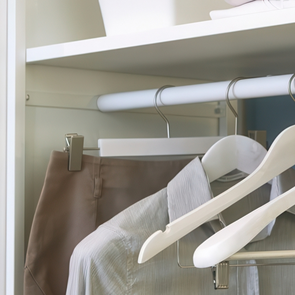 Hanger for skirts, Wood, LIVING, 30 x 1,5 cm, White wash in the group Storage / Wardrobe storage / Hangers and hooks at SmartaSaker.se (40945)