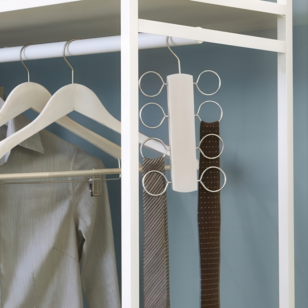 Hanger for scarves, LIVING, 13,5 x H 25,5 cm, White / Metall in the group Storage / Wardrobe storage / Hangers and hooks at SmartaSaker.se (40947)