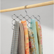 Hanger for scarves, WAVE 23 LOOP, 42 x H 26 cm, Chrome Hanger for scarves, WAVE 23 LOOP, 42 x H 26 cm, Chrome
