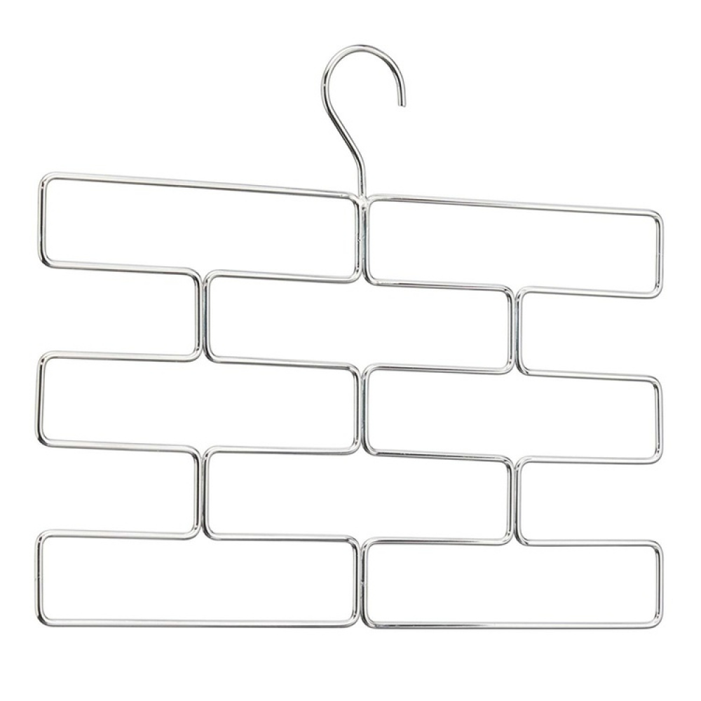 Hanger for shawls, scarves and leggings, 8 compartments, LEGGING ORGANIZER, Silver in the group Storage / Wardrobe storage / Hangers and hooks at SmartaSaker.se (40951)