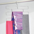 Hanger for shawls, scarves and leggings, 8 compartments, LEGGING ORGANIZER, Silver Hanger for shawls, scarves and leggings, 8 compartments, LEGGING ORGANIZER, Silver