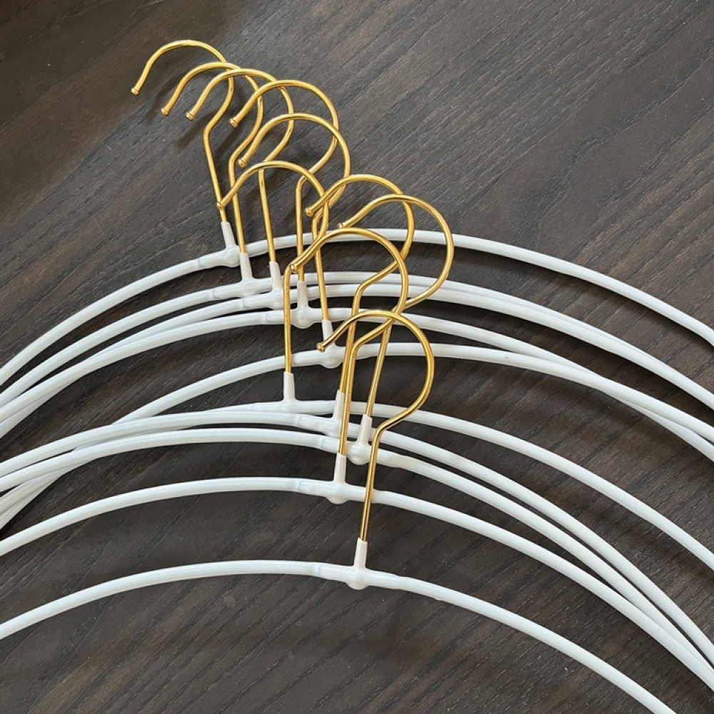 Hanger for Sweaters and T-shirts. MAWA LIGHT OBERTEILBÜGEL, 40 cm, White / Gold in the group Storage / Wardrobe storage / Hangers and hooks at SmartaSaker.se (40953)