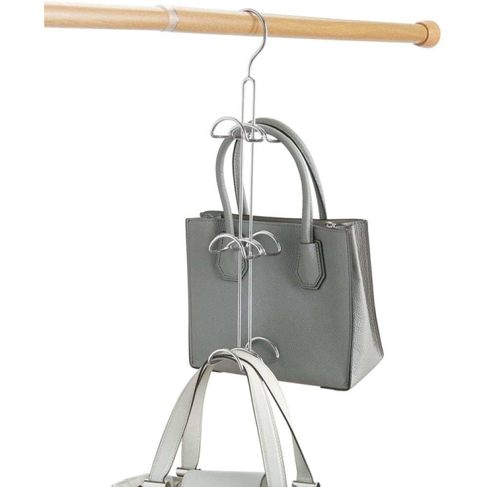 Hanger for bags, CLASSICO HANDBAG HOLDER, 10 x H 40 cm cm, Silver in the group Storage / Wardrobe storage / Bag storage at SmartaSaker.se (40957)
