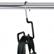 Hanger in metal for bags, MAWA PURSE HANGER, Silver/ Black Hanger in metal for bags, MAWA PURSE HANGER, Silver/ Black