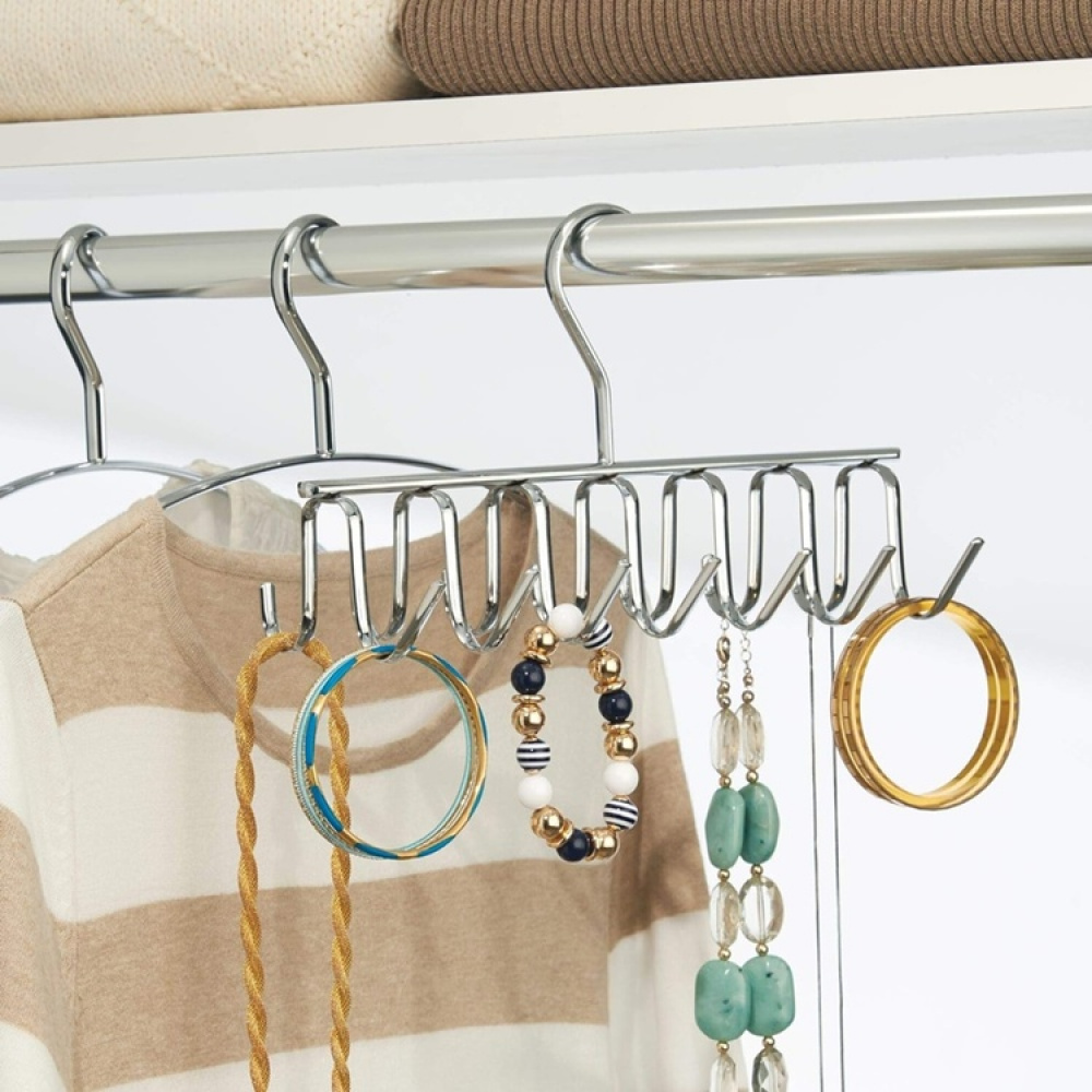 Hanger in metal for ties and belts, AXIS, Silver in the group Storage / Wardrobe storage / Hangers and hooks at SmartaSaker.se (40962)