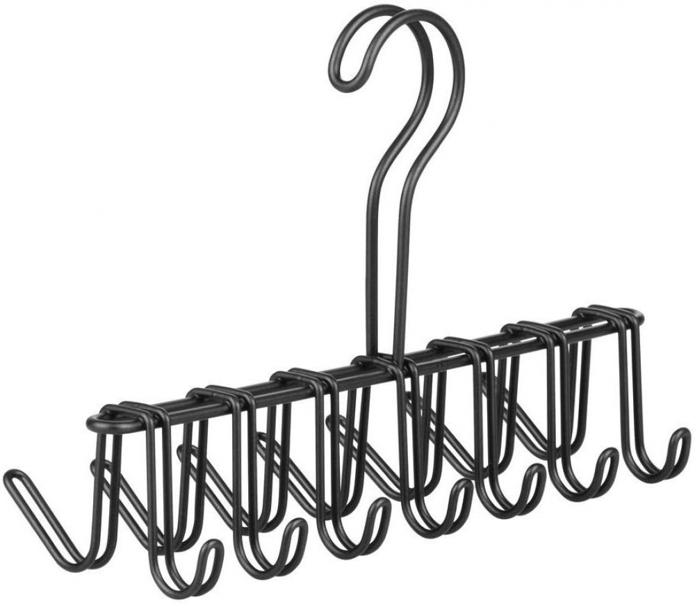 Hanger in metal, for scarves, belts, jewelry, CLASSICO, Black in the group Storage / Wardrobe storage / Hangers and hooks at SmartaSaker.se (40964)